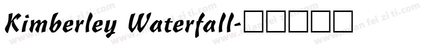 Kimberley Waterfall字体转换